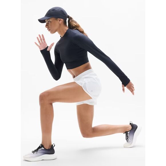 Athleta Mesh‎ Racer Run Mid Rise 4 Short Plus Size 3X NWT - Picture 6 of 7